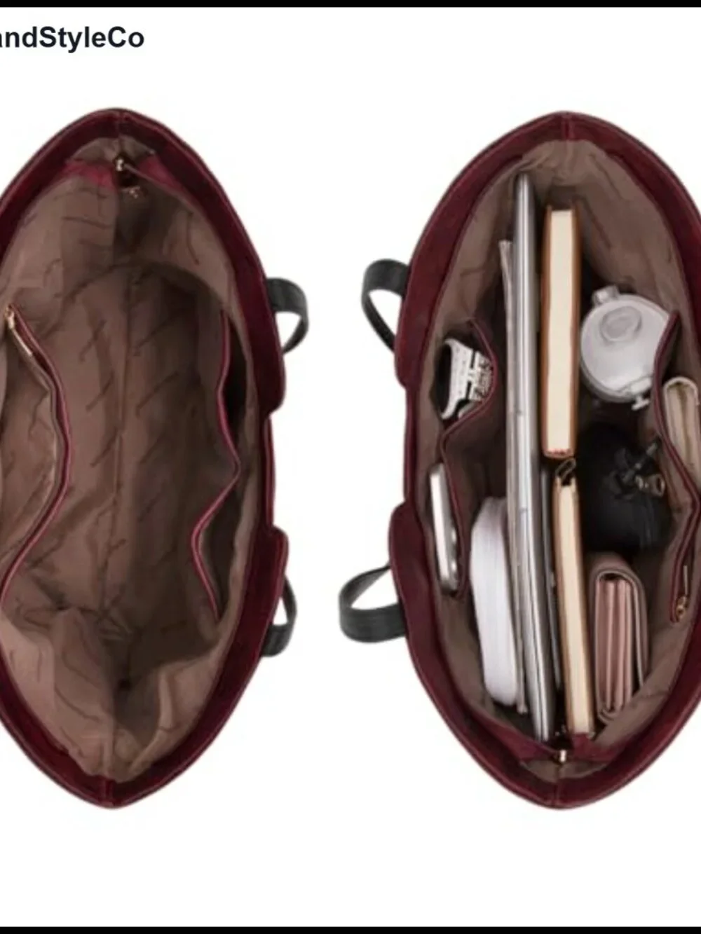 Vegan Leather Satchel Tote Bag with Handles Shoulder Purse